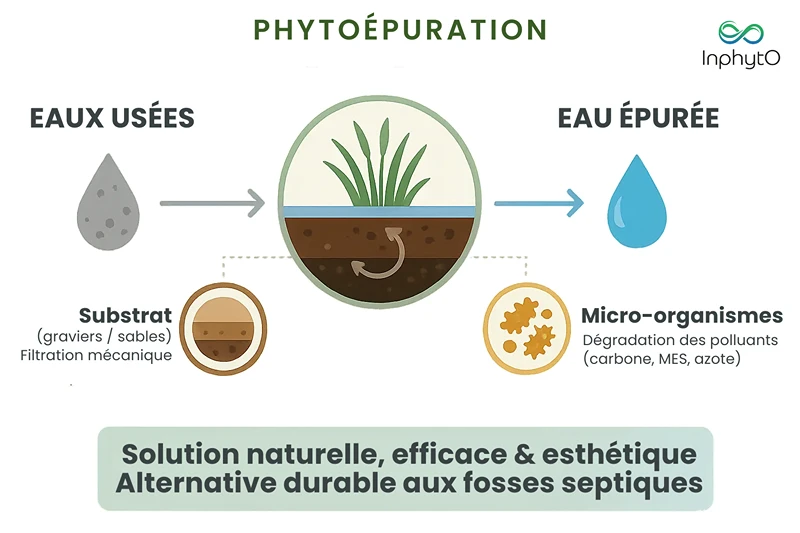 eaux usées phytoépuration eau épurée